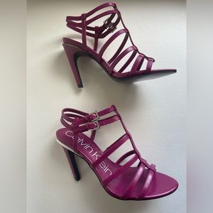 Calvin Klein Gili Box Leather Sandal